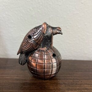 Vintage Table Lighter Eagle Figurine on Globe